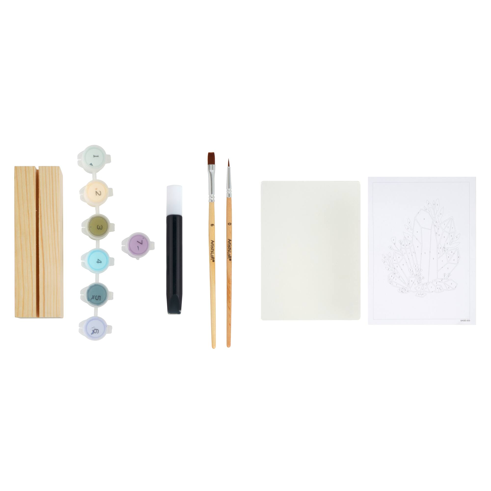 5" x 7" Celestial Paint-by-Number Acrylic Surface Kit by Artist's Loft®
